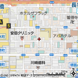 大阪府大阪市中央区東心斎橋1丁目14-17周辺の地図