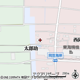 静岡県袋井市西同笠895周辺の地図