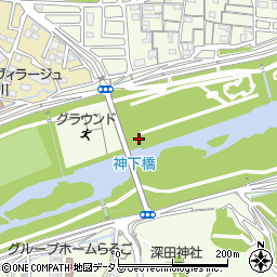 神下橋周辺の地図