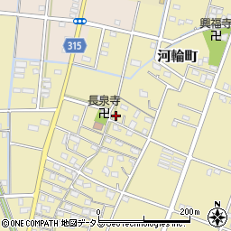 静岡県浜松市中央区河輪町602周辺の地図