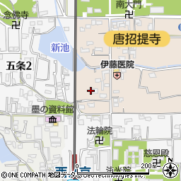 奈良県奈良市五条町17-27周辺の地図
