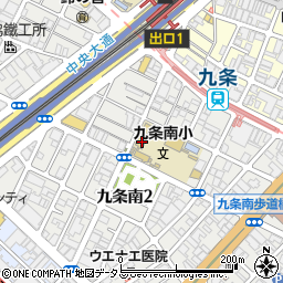 大阪市立九条南小学校周辺の地図