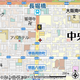 すき家長堀橋駅南店周辺の地図