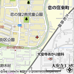 奈良県奈良市恋の窪2丁目17-8周辺の地図