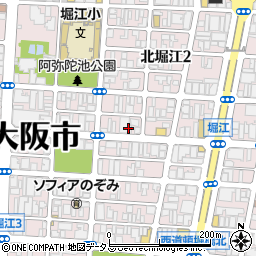 LIFE’S 堀江店 cafe周辺の地図