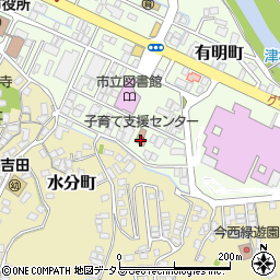 益田市立子育て支援センター周辺の地図