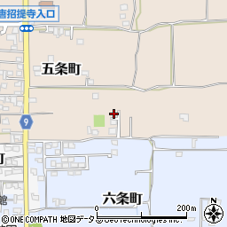 奈良県奈良市五条町139-4周辺の地図