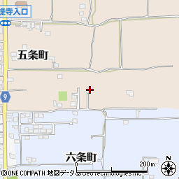 奈良県奈良市五条町135-5周辺の地図