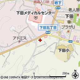 ローソン下田五丁目店周辺の地図