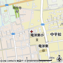 静岡県磐田市西平松43周辺の地図