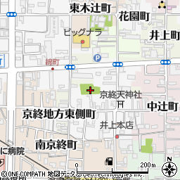 京終街区公園周辺の地図