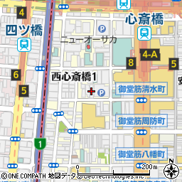 株式会社石橋楽器店　心斎橋店周辺の地図