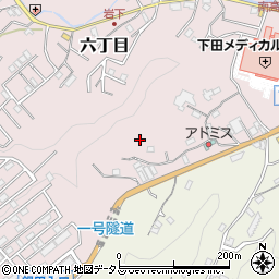 静岡県下田市六丁目17周辺の地図