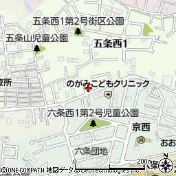 奈良県奈良市五条西1丁目36-8周辺の地図