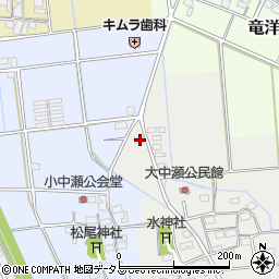 静岡県磐田市大中瀬30周辺の地図