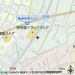 静岡県磐田市岡976-6周辺の地図