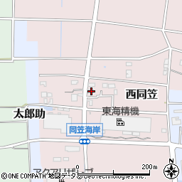 静岡県袋井市西同笠880周辺の地図