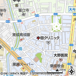 大阪府大阪市東成区大今里西1丁目4周辺の地図