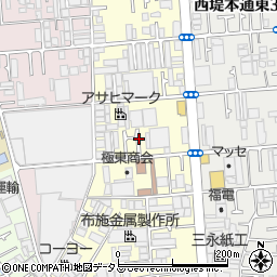 大阪府東大阪市西堤本通西周辺の地図