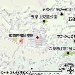 奈良県奈良市五条西2丁目5周辺の地図