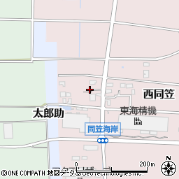 静岡県袋井市西同笠887-1周辺の地図