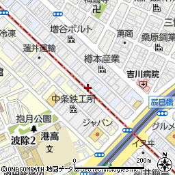 大阪府大阪市西区境川2丁目周辺の地図