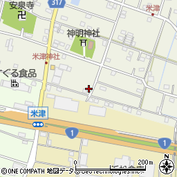 静岡県浜松市中央区米津町1526周辺の地図