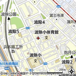 大阪府大阪市港区波除周辺の地図