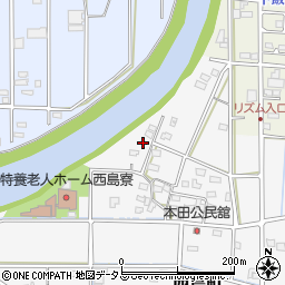 静岡県浜松市中央区西島町86周辺の地図