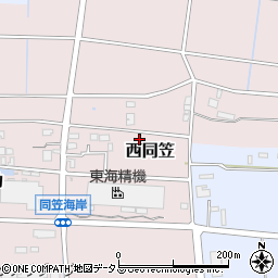 静岡県袋井市西同笠867周辺の地図