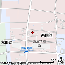 静岡県袋井市西同笠879周辺の地図