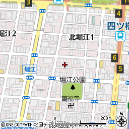 イエロースパイス 北堀江店周辺の地図