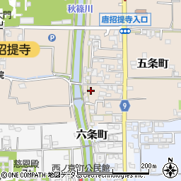 奈良県奈良市五条町6-19周辺の地図