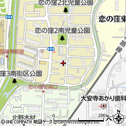 奈良県奈良市恋の窪2丁目18周辺の地図