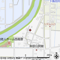 静岡県浜松市中央区西島町32周辺の地図