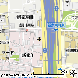 ワークマンプラス東大阪新家店周辺の地図