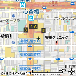 シェイクシャック 大丸心斎橋店周辺の地図