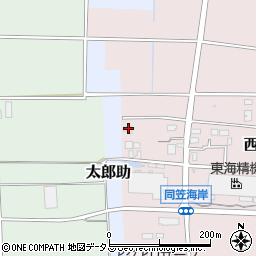 静岡県袋井市西同笠897-1周辺の地図