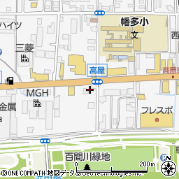 韓丼　東岡山店周辺の地図