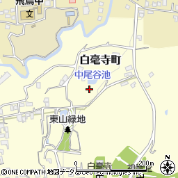 奈良県奈良市白毫寺町周辺の地図