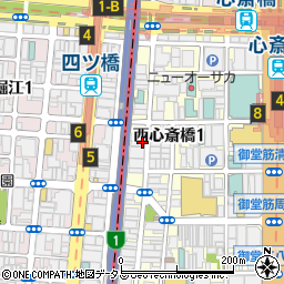 義 心斎橋 SHINSAIBASHI周辺の地図