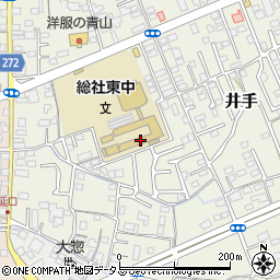 総社市立総社東中学校周辺の地図