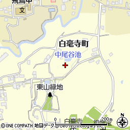 奈良県奈良市白毫寺町周辺の地図