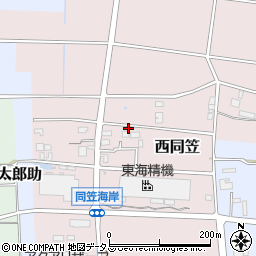 静岡県袋井市西同笠1024周辺の地図