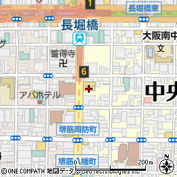 ファミリーマート長堀橋駅南店周辺の地図