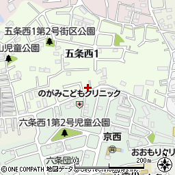 奈良県奈良市五条西1丁目18-8周辺の地図