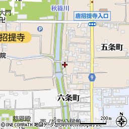奈良県奈良市五条町6-23周辺の地図
