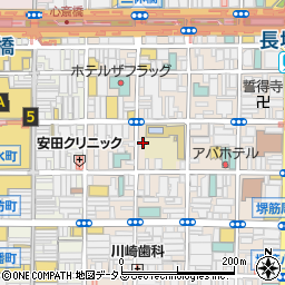 大阪府大阪市中央区東心斎橋1丁目14-21周辺の地図