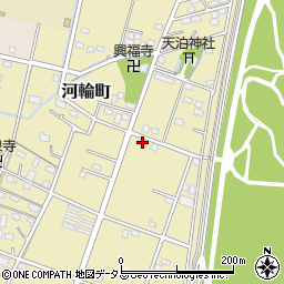 静岡県浜松市中央区河輪町447周辺の地図