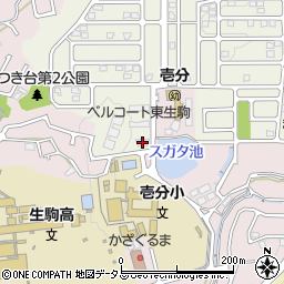 ベルコート東生駒Ａ周辺の地図